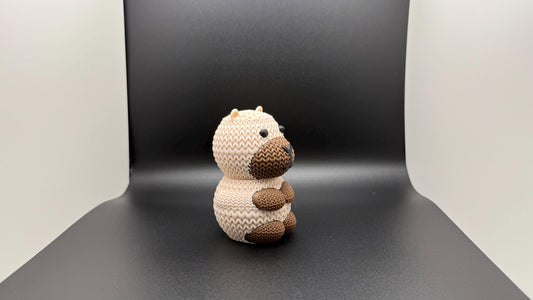 Adorable 3D Printed Knitted Capybara Buddy